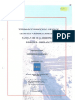 14209 Estudio de Evaluacion Del Riesgo de Desastres Por Inundaciones Para La Parcela c2b de La Quebrada Los Condores Distrito de Chaclacayo Provincia y Depa