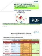 Planificare Orientativa - Clasa A III-a - 2020-2021