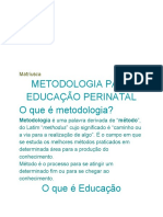 Metodologia em Educação Perinatal - 2017