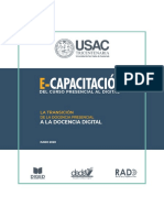 Documento Informativo E-Capacitación Del Curso Presencial Al Digital