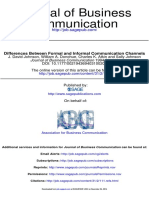 Differences Between Formal and Informal Communication Channels