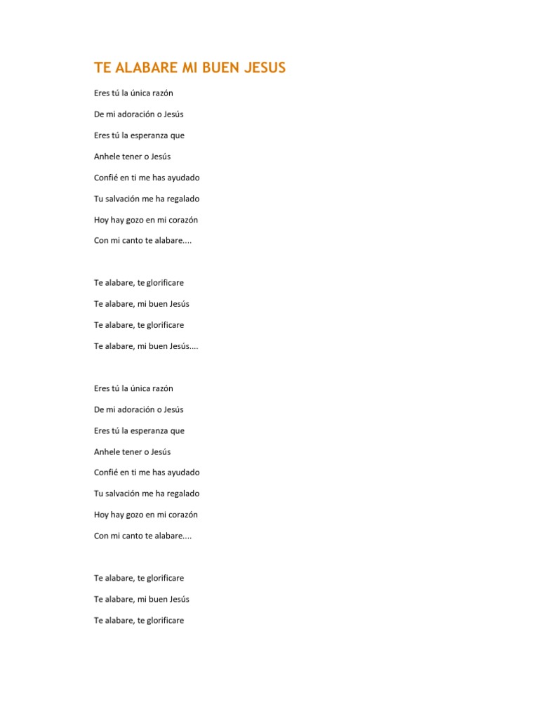 Letras Canciones Cristianas Jesus Salvacion