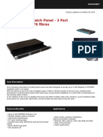 s13 1u Sliding Patch Panel 3 Port Modular Up To 576 Fibres