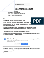 Business Proposal Script
