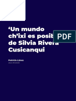 Un mundo ch'ixi es posible: epistemologias do Sul na obra de Silvia Rivera Cusicanqui