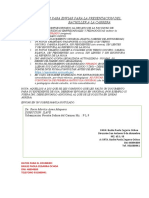 Documentos para Enviar para La Presentacion Del Bachiller A La Carrera