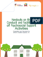 Handouts On The Conduct and Facilitation of Psychosocial Support Activities