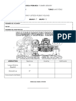 Examen 1o Trimestre 1o Grado