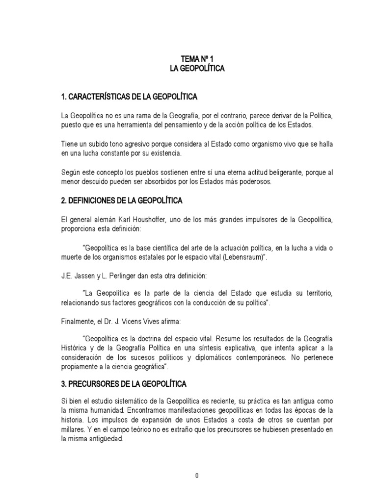 La Geopolítica | PDF | Geopolítica | Geografía