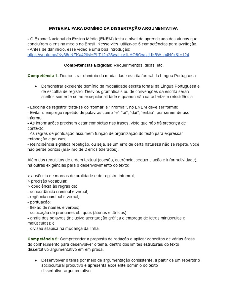 Dissertação Argumentativa Enem 2021 | PDF | Linguística | Comunicação ...
