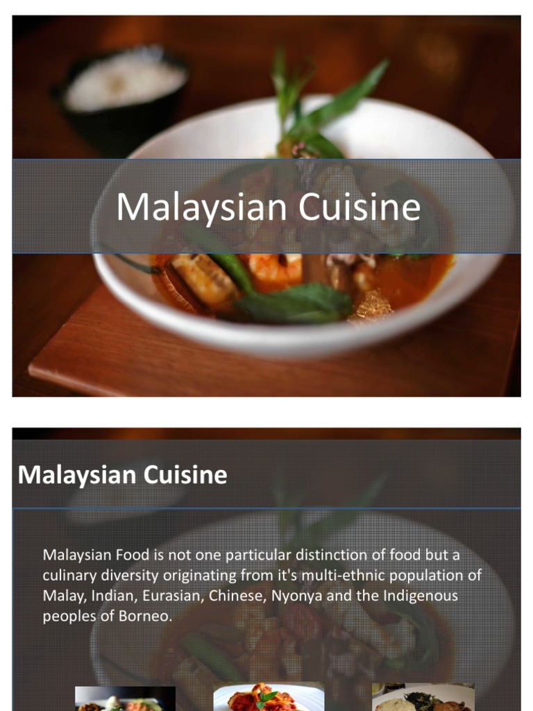 Malaysian Cuisine Overview and Influence | PDF | Chinese Cuisine | Curry