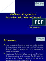 Gobierno Corporativo Selección Del GG