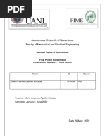 Autonomous University of Nuevo Leon Faculty of Mechanical and Electrical Engineering