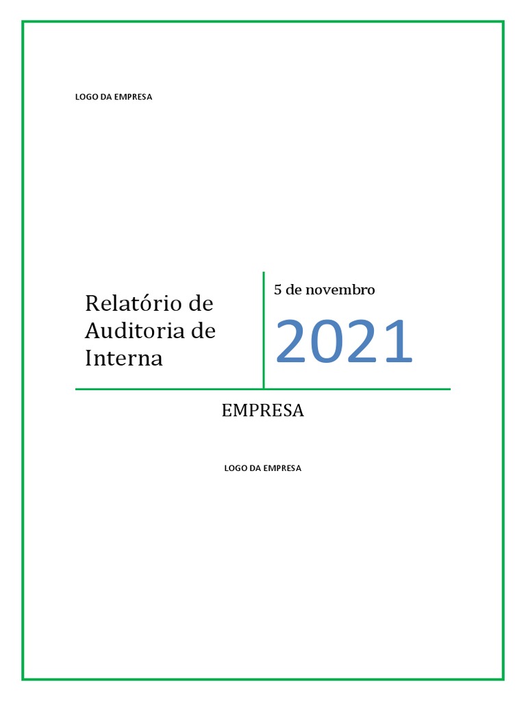 Plano de Auditoria Interna 2021 | PDF | ISO 9000 | Qualidade (negócios)