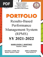 Portfolio: Results-Based Performance Management System (RPMS)