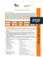 Aseptic Juice Processing With Pulp: Process Technology Bullet 9810