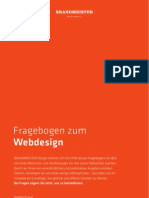 Briefing Fragebogen Webdesign" Von Der Hamburger Werbeagentur BRANDMEISTER DESIGN