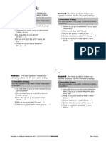 Unit 5 Oral Quiz: Conversation Strategy Conversation Strategy