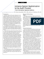 Electronic Commerce System Sophistication and The Audit Process