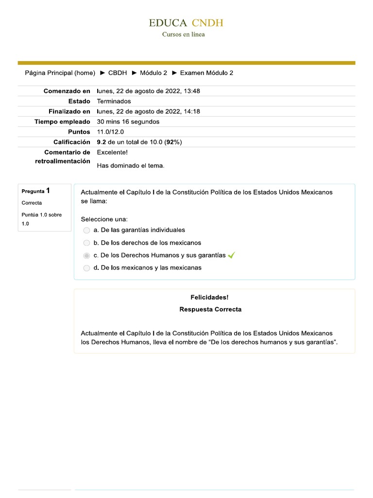 Examen Módulo 2 Pdf