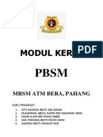 Modul Kerja PBSM