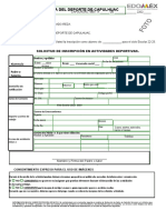 Solicitud de Inscripción ESDEP