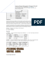 Contoh Pemrograman Dasar Komputer Dengan Pascal