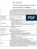 Introduction To Prolog (Programming in Logic) For Artificial Intelligence