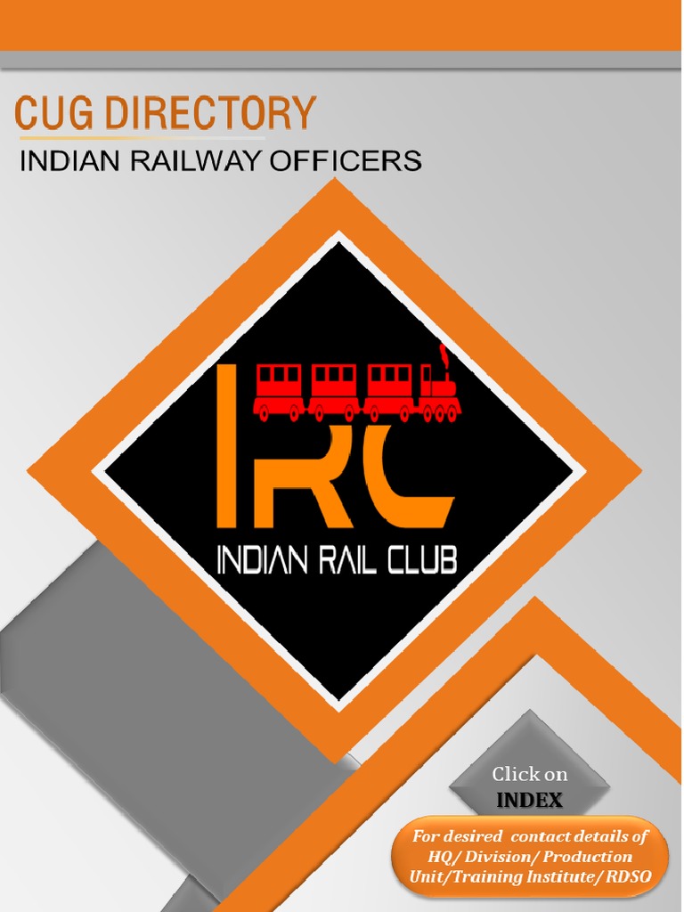 Indian Railway Officers CUG Directory, PDF