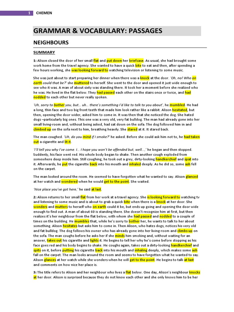 Unexpected Visit from a Neighbor | PDF | Marriage | Divorce