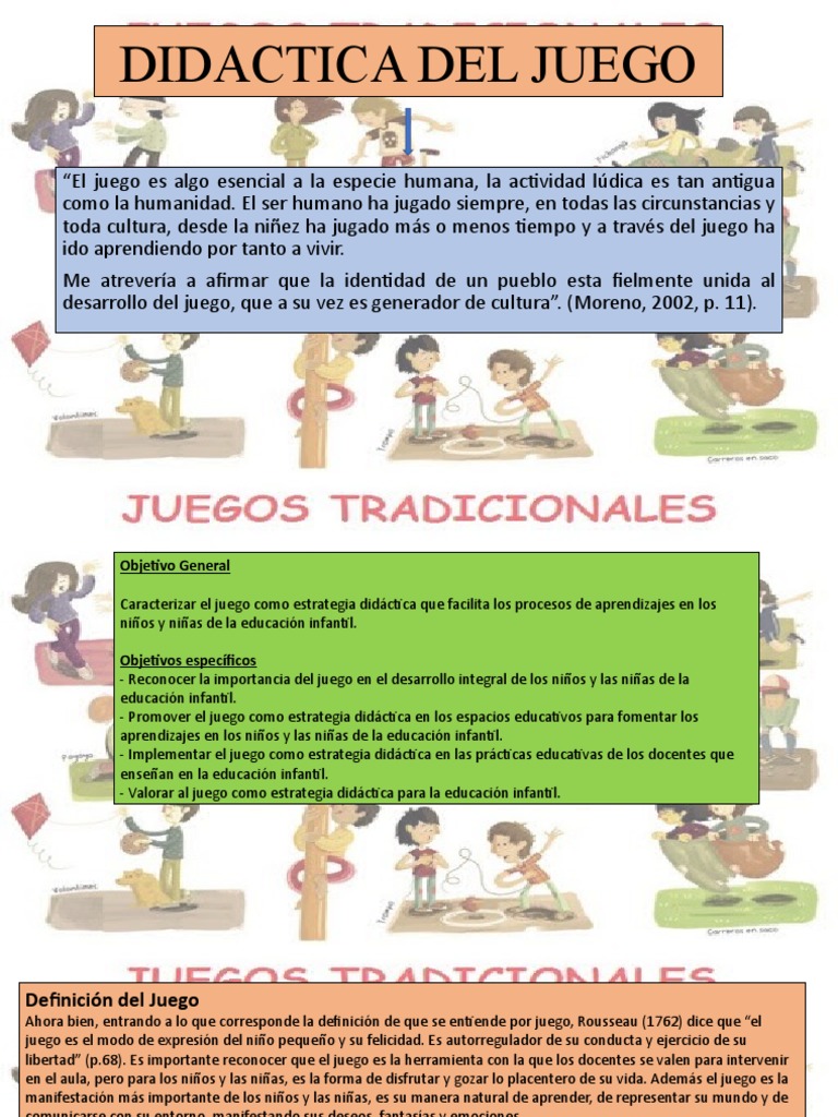 Didactica Del Juego | PDF | Aprendizaje | Educación de la primera infancia
