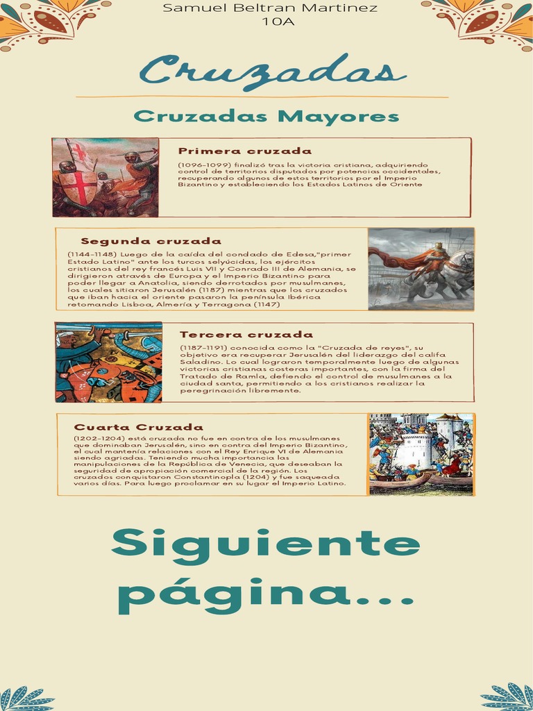 Las Cruzadas 10a | PDF | Cruzadas | imperio Bizantino