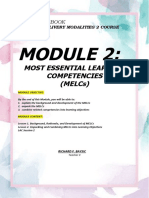 Most Essential Learning Competencies (Melcs) : Study Notebook