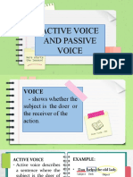 Active and Passive Voice Presenteation