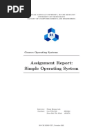 Assignment Report: Simple Operating System