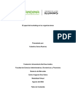 GERENCIA de MERCADEOEl Papel Del Marketing en Las Organizaciones