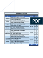 Calendario de Entregas