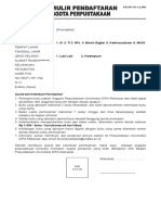 FR DP 07 11 Formulir Pendaftaran Mahasiswa