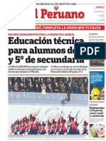 El Peruano: Educación Técnica para Alumnos de 4° y 5° de Secundaria