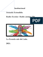 Proyecto Jornada Extendida - Radio 2021