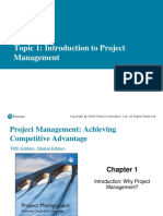 Topic 1: Introduction To Project Management