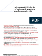 Rosemary Oil Vs Minoxidil 2% For The Treatment of Androgenetic Alopecia: A Randomized Comparative Trial