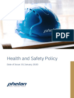 Health and Safety Policy: Date of Issue: 01 January 2020