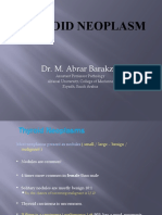 Thyroid Neoplasm: Dr. M. Abrar Barakzai