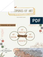 Disciplines of Art: Arnel Justin B. Luzano