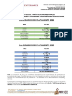 Calendario de Reclutamiento 2022-2023