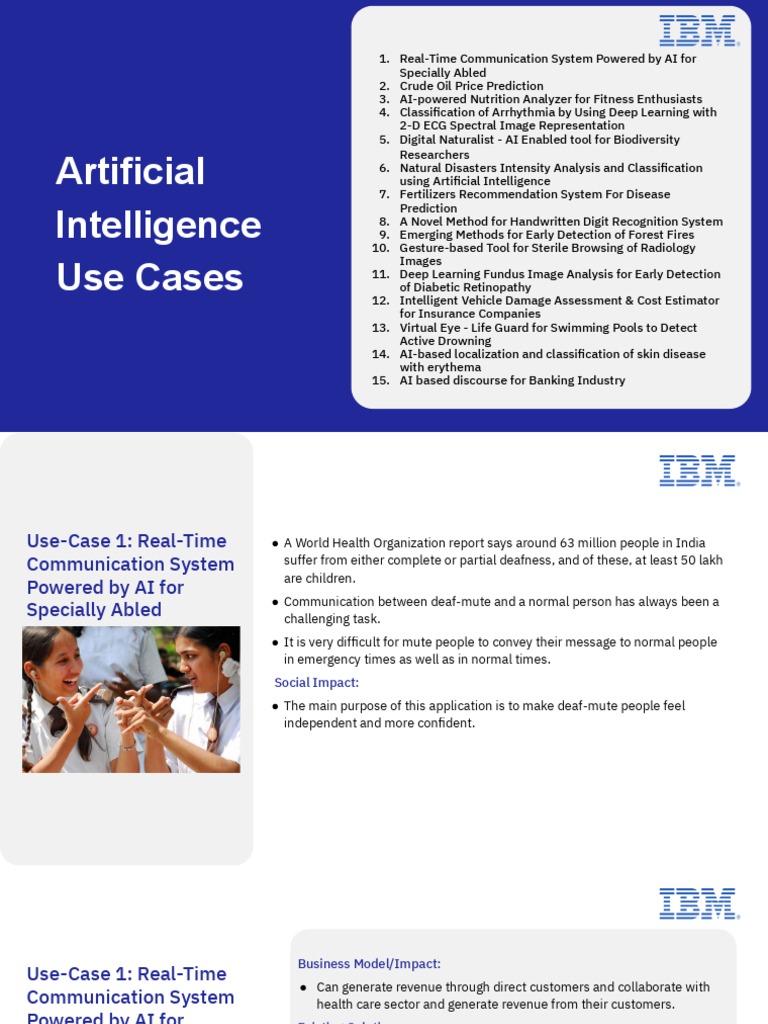 AI Use Cases for Health and Safety | PDF | Artificial Intelligence ...