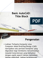 Basic Autocad: Title Block