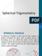 Right Spherical Triangle Trigonometry