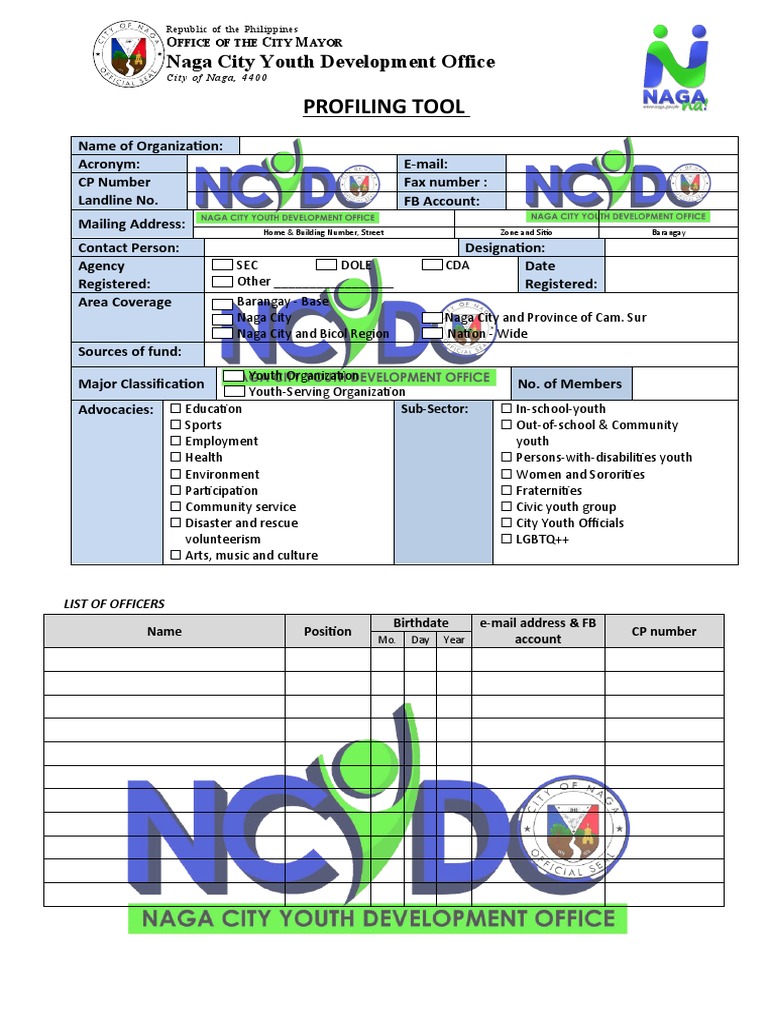Organizational Profiling Ncydo PDF